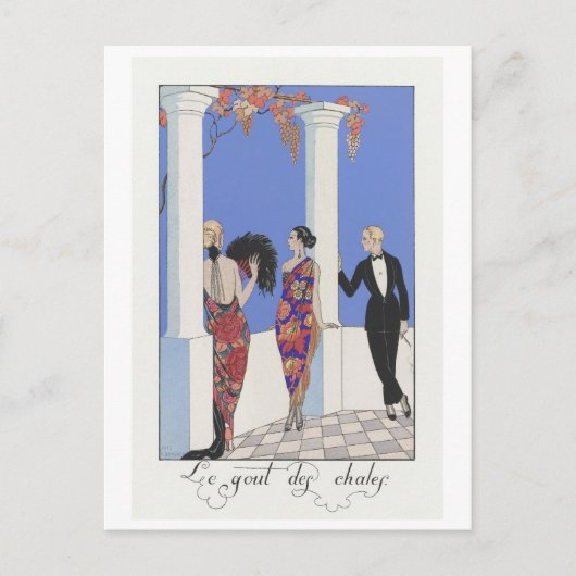 George Barbier, Art Deco Briefkaart (Voorkant)