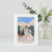 George Barbier, Art Deco Briefkaart (Staand voorkant)