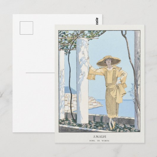 George Barbier, Art Deco Briefkaart (Voorkant / Achterkant)