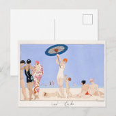 George Barbier, Art Deco Briefkaart (Voorkant / Achterkant)