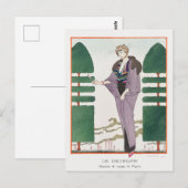 George Barbier, Art Deco Briefkaart (Voorkant / Achterkant)