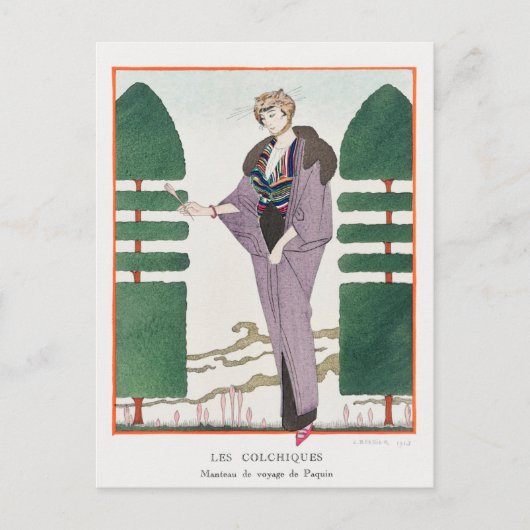 George Barbier, Art Deco Briefkaart (Voorkant)