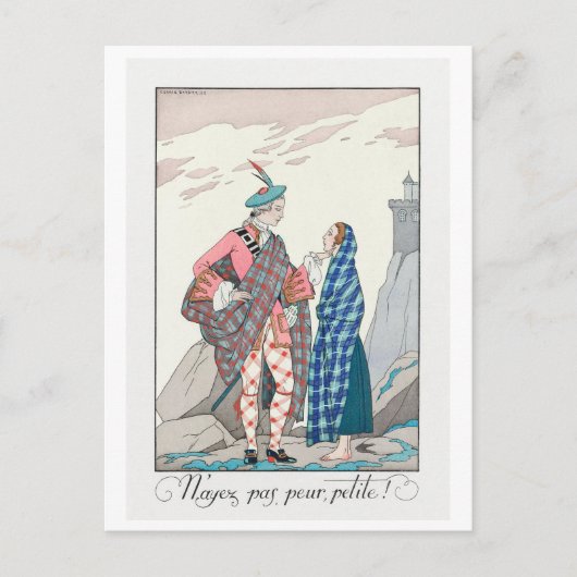 George Barbier, Art Deco Briefkaart (Voorkant)