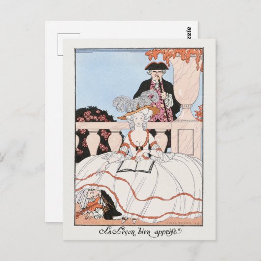 George Barbier, Art Deco Briefkaart (Voorkant / Achterkant)