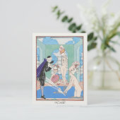 George Barbier, Art Deco Briefkaart (Staand voorkant)