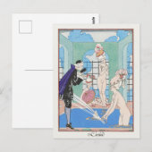 George Barbier, Art Deco Briefkaart (Voorkant / Achterkant)