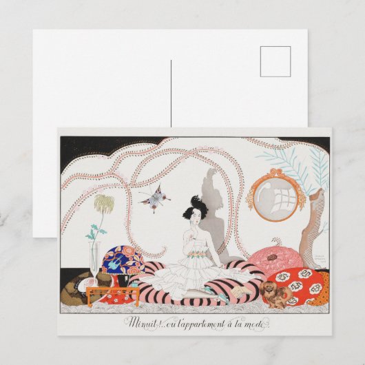 George Barbier, Art Deco Briefkaart (Voorkant / Achterkant)