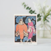 George Barbier, Art Deco Briefkaart (Staand voorkant)