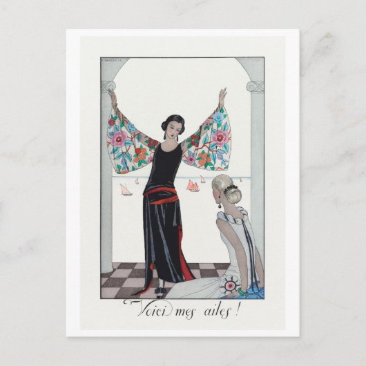 George Barbier, Art Deco Briefkaart (Voorkant)