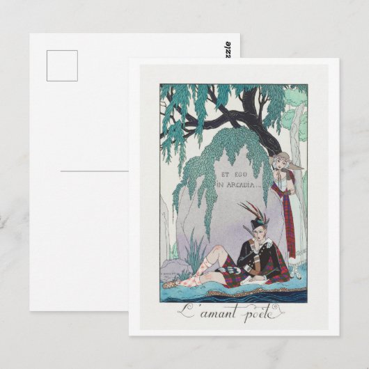 George Barbier, Art Deco Briefkaart (Voorkant / Achterkant)