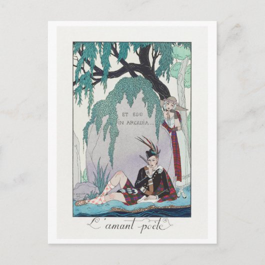 George Barbier, Art Deco Briefkaart (Voorkant)