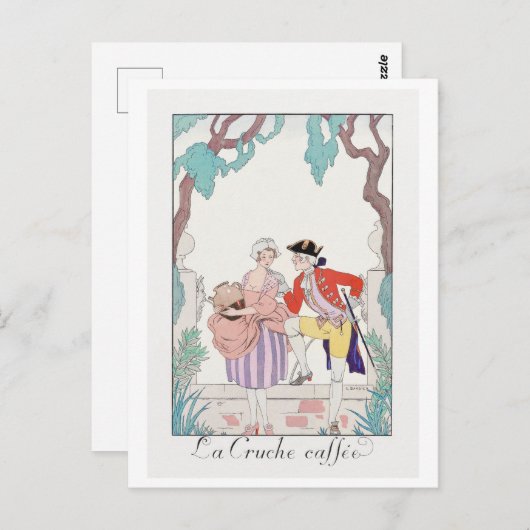 George Barbier, Art Deco Briefkaart (Voorkant / Achterkant)