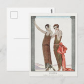 George Barbier, Art Deco Briefkaart (Voorkant / Achterkant)
