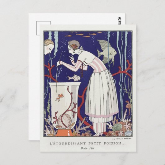 George Barbier, Art Deco Briefkaart (Voorkant / Achterkant)