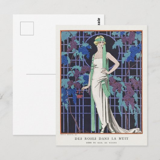 George Barbier, Art Deco Briefkaart (Voorkant / Achterkant)