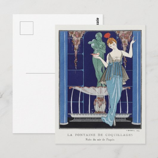 George Barbier, Art Deco Briefkaart (Voorkant / Achterkant)