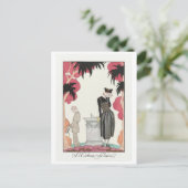 George Barbier, Art Deco Briefkaart (Staand voorkant)