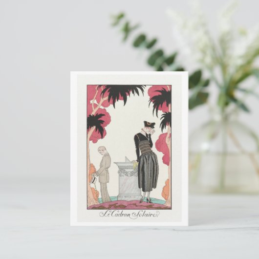 George Barbier, Art Deco Briefkaart (Staand voorkant)