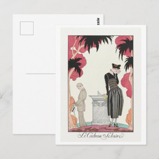 George Barbier, Art Deco Briefkaart (Voorkant / Achterkant)