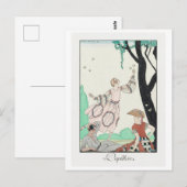 George Barbier, Art Deco Briefkaart (Voorkant / Achterkant)