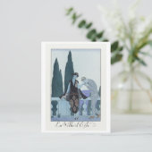 George Barbier, Art Deco Briefkaart (Staand voorkant)