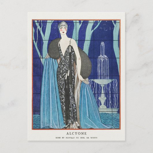 George Barbier, Art Deco Briefkaart (Voorkant)