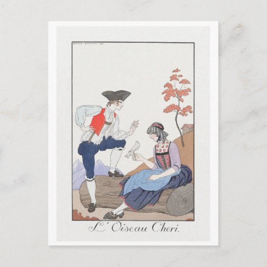 George Barbier, Art Deco Briefkaart (Voorkant)