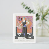 George Barbier, Art Deco Briefkaart (Staand voorkant)