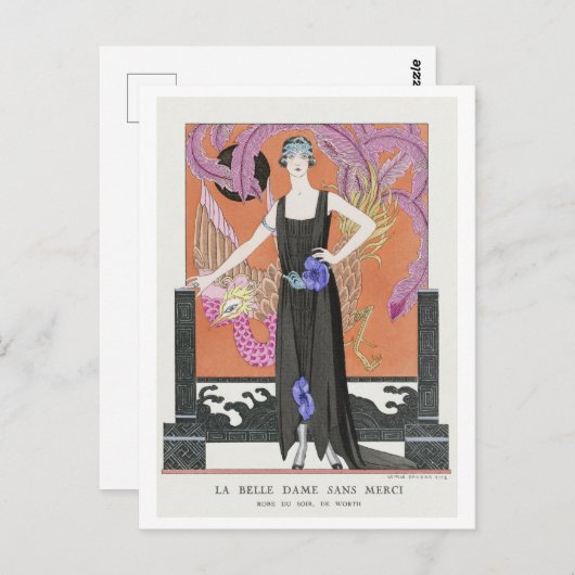 George Barbier, Art Deco Briefkaart (Voorkant / Achterkant)