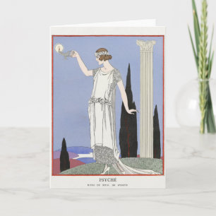 George Barbier, Art Deco Dankkaart Bedankkaart