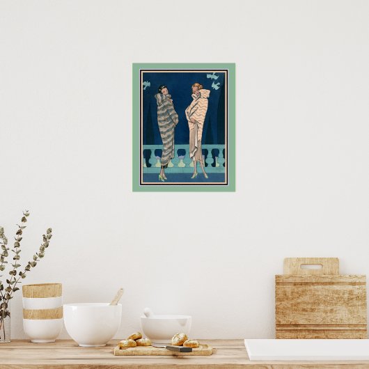 George Barbier Art Deco Franse Mode Poster (Keuken)