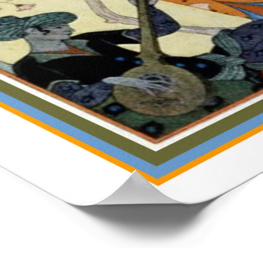 George Barbier Art Deco "Girl with Deer" Print (Hoek)