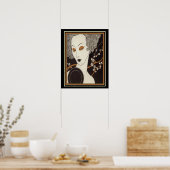 George Barbier Art Deco "Girl with Mirror" 16 x 20 Poster (Keuken)