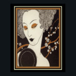 George Barbier Art Deco "Girl with Mirror" 16 x 20 Poster<br><div class="desc">Prachtige Art Deco-foto van een van de grote meesters - George Barbier - 16 x 20</div>