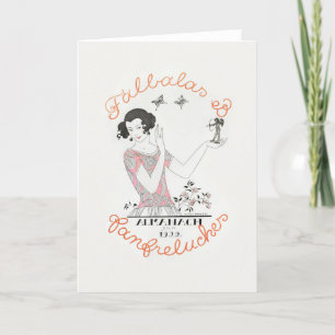 George Barbier, Art Deco Hartelijk dank Bedankkaart