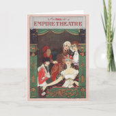 George Barbier, Art Deco Hartelijk dank Bedankkaart (Voorkant)