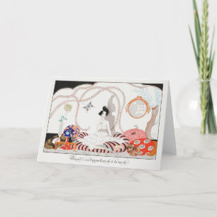 George Barbier, Art Deco Hartelijk dank Bedankkaart