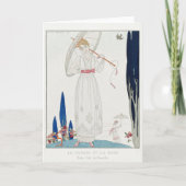 George Barbier, Art Deco Hartelijk dank Bedankkaart (Voorkant)