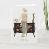 George Barbier, Art Deco Hartelijk dank Bedankkaart (Voorkant)