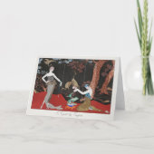 George Barbier, Art Deco Hartelijk dank Bedankkaart (Voorkant)