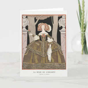 George Barbier, Art Deco Hartelijk dank Bedankkaart