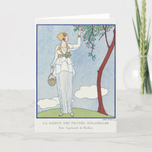 George Barbier, Art Deco Hartelijk dank Bedankkaart