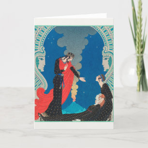 George Barbier, Art Deco Hartelijk dank Bedankkaart