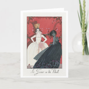 George Barbier, Art Deco Hartelijk dank Bedankkaart