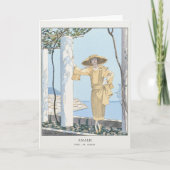 George Barbier, Art Deco Hartelijk dank Bedankkaart (Voorkant)