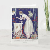 George Barbier, Art Deco Hartelijk dank Bedankkaart (Voorkant)