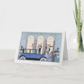 George Barbier, Art Deco Hartelijk dank Bedankkaart (Voorkant)