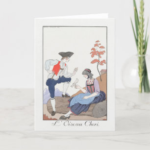 George Barbier, Art Deco Hartelijk dank Bedankkaart