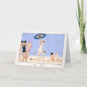 George Barbier, Art Deco Hartelijk dank Bedankkaart