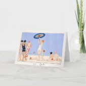 George Barbier, Art Deco Hartelijk dank Bedankkaart (Voorkant)